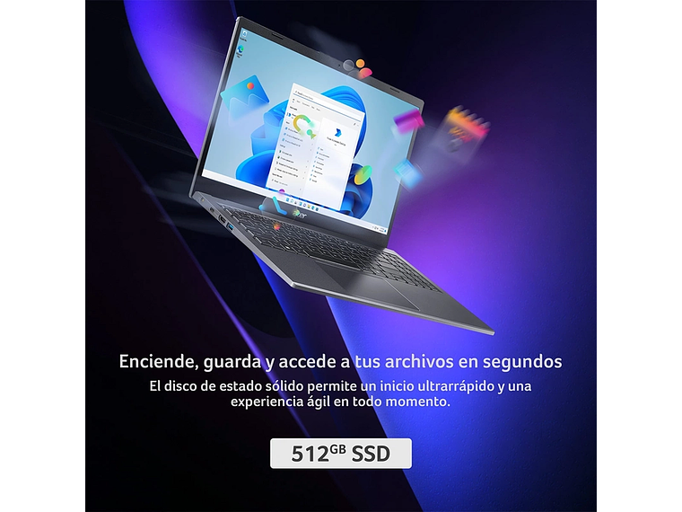 NOTEBOOK ACER ASPIRE 15 A15-51M-94YC-1 INTEL CORE I9 32GB RAM 512GB SSD 15.6