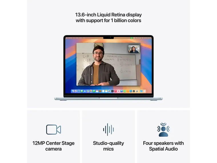 APPLE MACBOOK AIR 13,6' M4 CHIP 16GB 256GB SSD AZUL 5