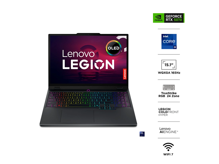 NOTEBOOK LENOVO LEGION 5 15IRX10 INTEL CORE I9 32GB RAM 1TB SSD NVIDIA RTX 5070 15.1” 4