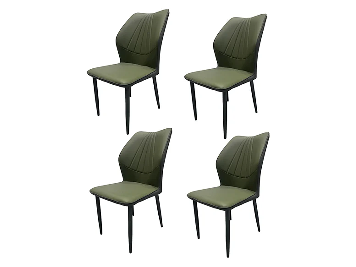 SILLA COMEDOR NOVAHUS SERENITY VERDE PACK 4 1