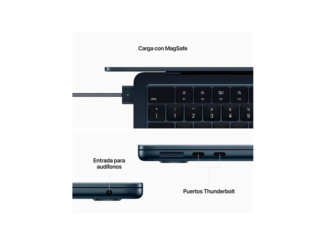 MACBOOK AIR M2 (CPU 8NUC Y GPU 8NUC) 16GB RAM 256GB SSD 13.6