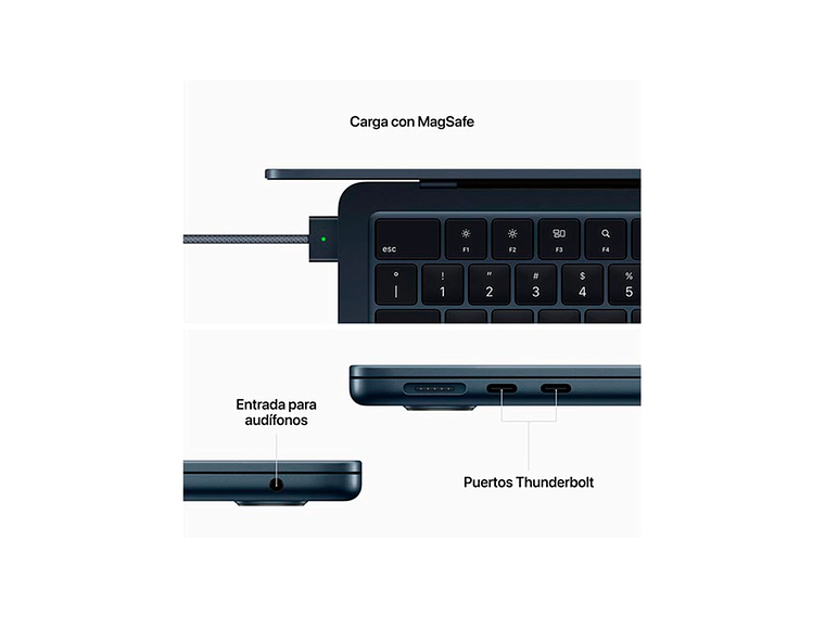 MACBOOK AIR M2 (CPU 8NUC Y GPU 8NUC) 16GB RAM 256GB SSD 13.6
