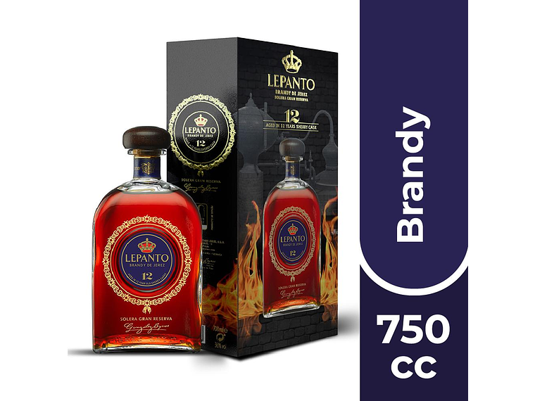 LICOR LEPANTO 750 CC BRANDY ESPAÑOL 2