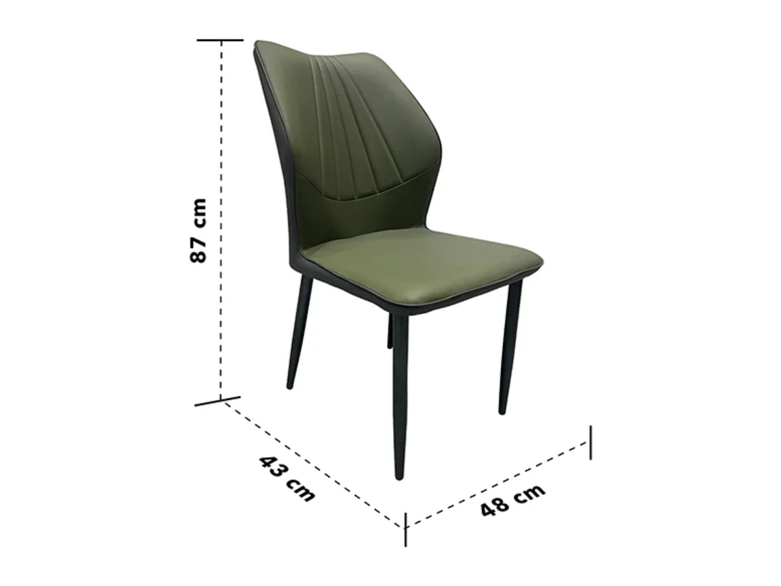 SILLA COMEDOR NOVAHUS SERENITY VERDE PACK 4 4
