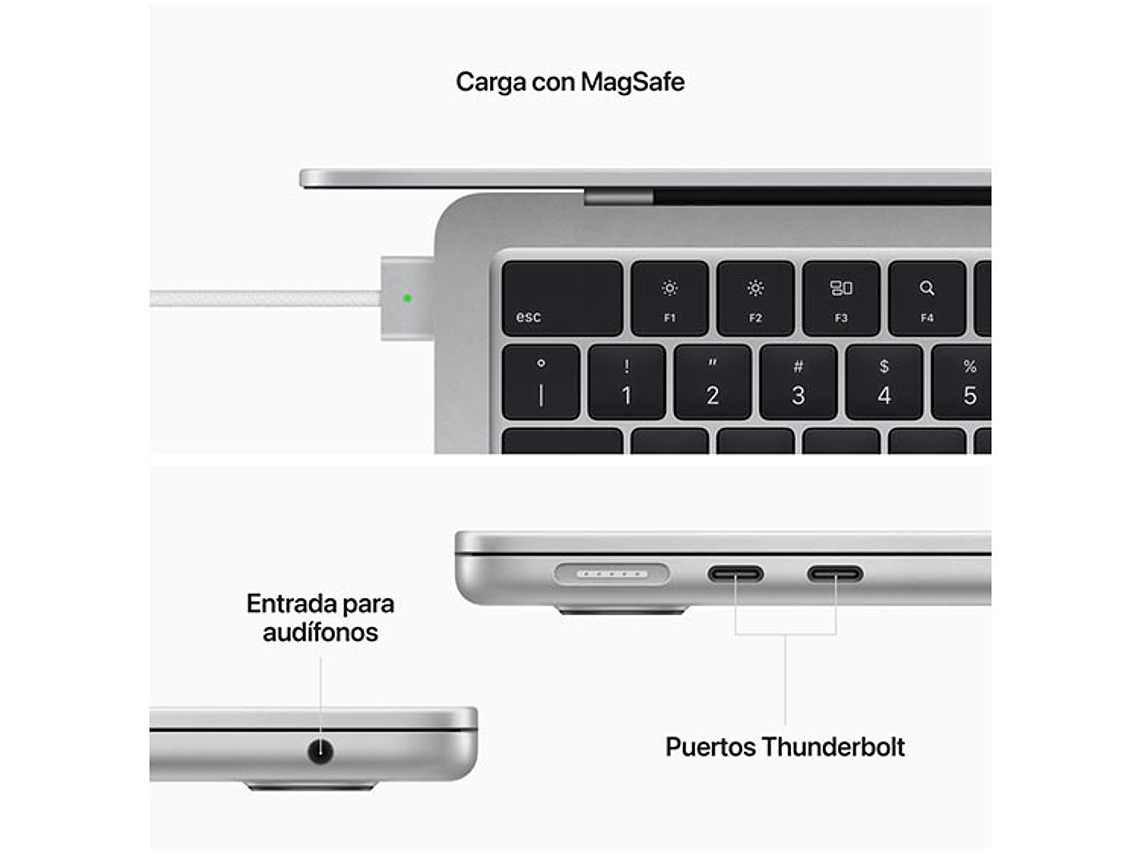 MACBOOK AIR M2 (CPU 8NUC Y GPU 8NUC) 8 GB RAM 256 GB SSD 13.6