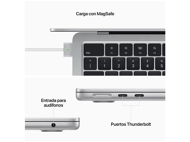 MACBOOK AIR M2 (CPU 8NUC Y GPU 8NUC) 8 GB RAM 256 GB SSD 13.6