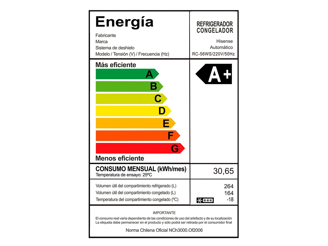 REFRIGERADOR SIDE BY SIDE HISENSE RC-56WS 428L NO FROST ACERO 2