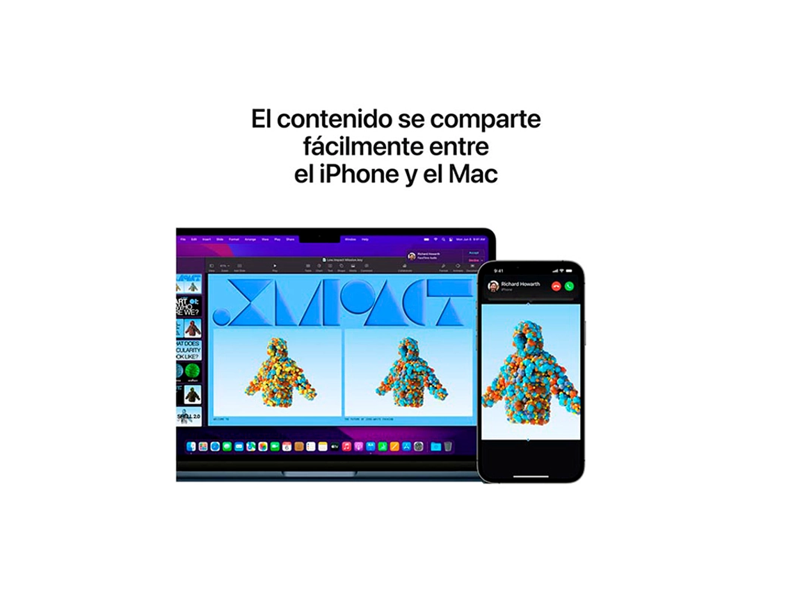 MACBOOK AIR M2 (CPU 8NUC Y GPU 8NUC) 16GB RAM 256GB SSD 13.6