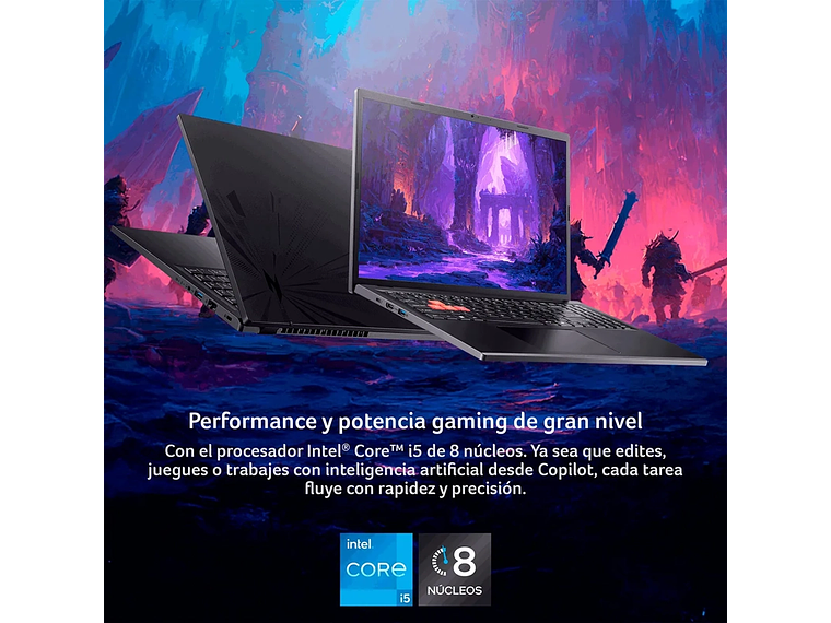 NOTEBOOK ACER NITRO LITE NL16-71G-56Q8-1 INTEL CORE I5 16GB RAM 512GB SSD NVIDIA RTX 3050 16” 6