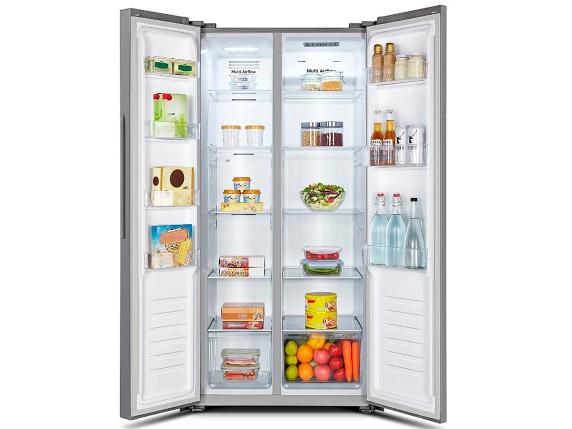 REFRIGERADOR SIDE BY SIDE HISENSE RC-56WS 428L NO FROST ACERO 4