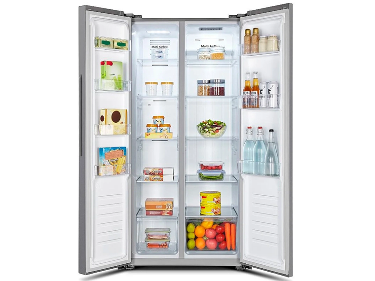REFRIGERADOR SIDE BY SIDE HISENSE RC-56WS 428L NO FROST ACERO 4