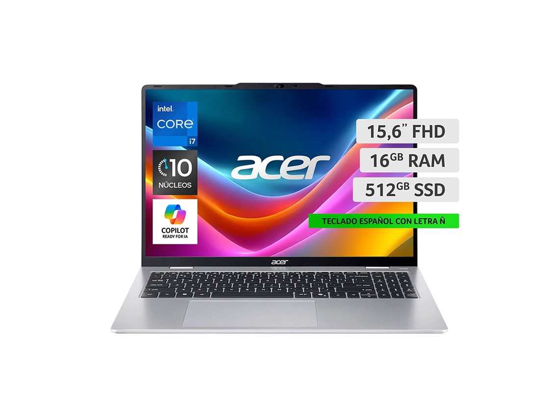 NOTEBOOK ACER ASPIRE LITE AL15-72P-79W5-1 INTEL CORE I7 16GB RAM 512GB SSD 15.6