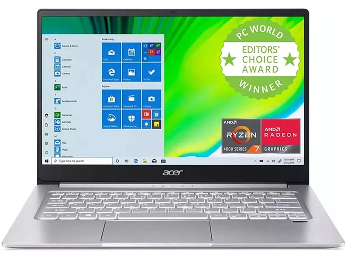 NOTEBOOK ACER SWIFT 3, RYZEN 7, 8 GB, 512 GB SSD, 14” FHD, W10 6