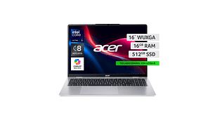 NOTEBOOK ACER ASPIRE LITE AL16-53P-578Y-1 INTEL CORE ULTRA 5 16GB RAM 512GB SSD 16”