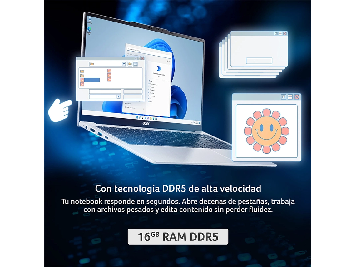 NOTEBOOK ACER ASPIRE LITE AL15-72P-79W5-1 INTEL CORE I7 16GB RAM 512GB SSD 15.6