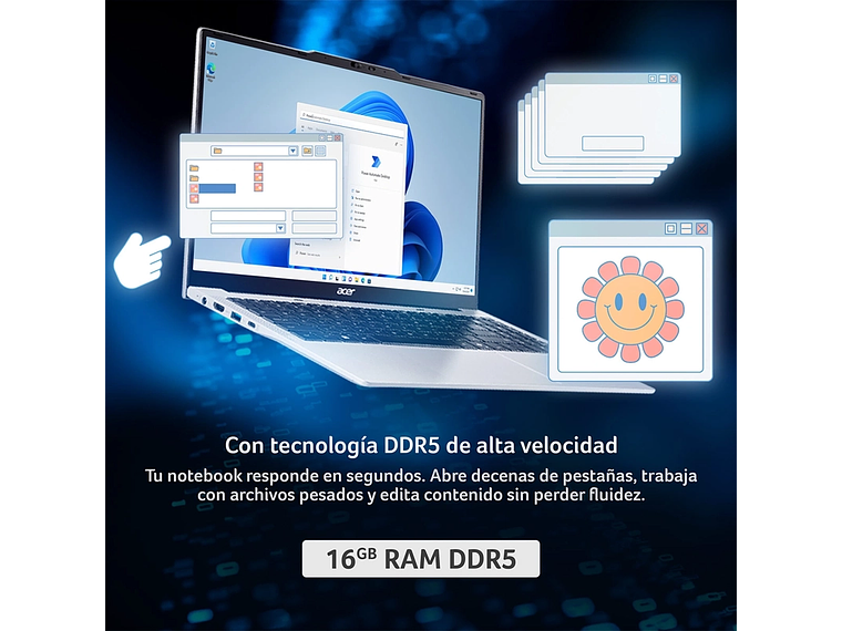 NOTEBOOK ACER ASPIRE LITE AL15-72P-79W5-1 INTEL CORE I7 16GB RAM 512GB SSD 15.6