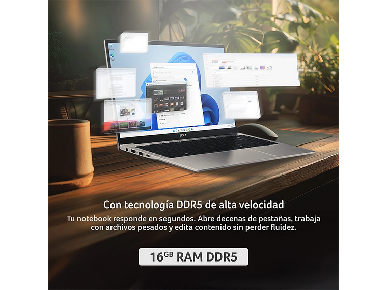 NOTEBOOK ACER ASPIRE LITE AL16-53P-578Y-1 INTEL CORE ULTRA 5 16GB RAM 512GB SSD 16” 5