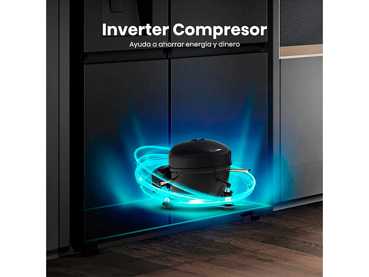 REFRIGERADOR SIDE BY SIDE HISENSE RC-70WS 535L NO FROST ACERO 8