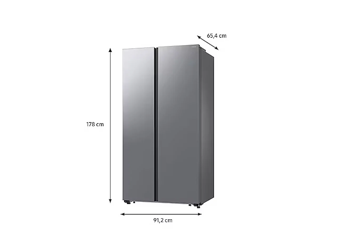 REFRIGERADOR SIDE BY SIDE 564L GRIS PLATEADO MATE 4