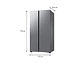 REFRIGERADOR SIDE BY SIDE 564L GRIS PLATEADO MATE - Miniatura 4