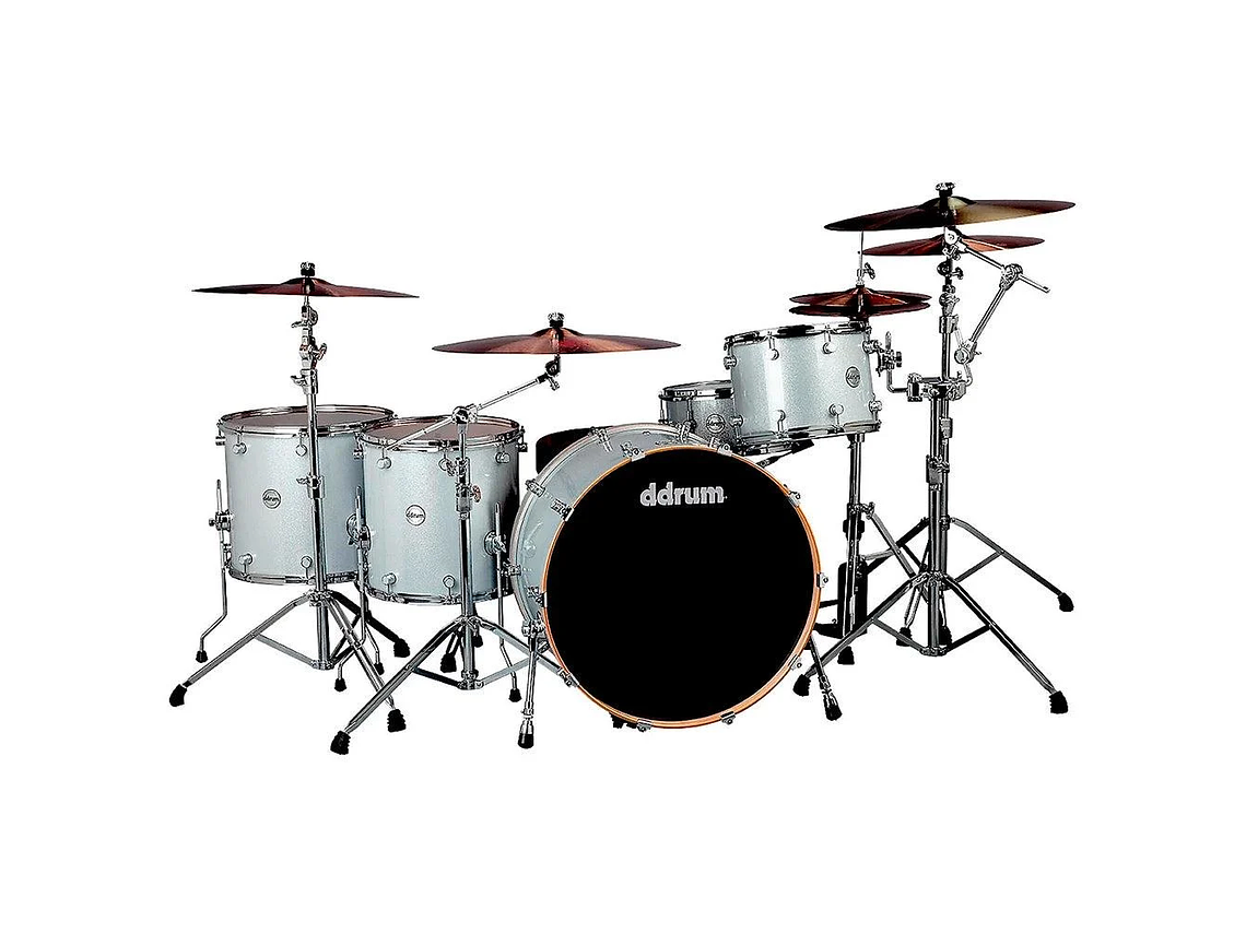 BATERÍA DDRUM 5 CUERPOS REFLEX BOMBARDIER SHELLPACK REFLEX BMDR 26 5PC SILVER SPK 1