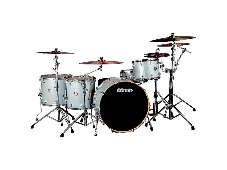 BATERÍA DDRUM 5 CUERPOS REFLEX BOMBARDIER SHELLPACK REFLEX BMDR 26 5PC SILVER SPK 1