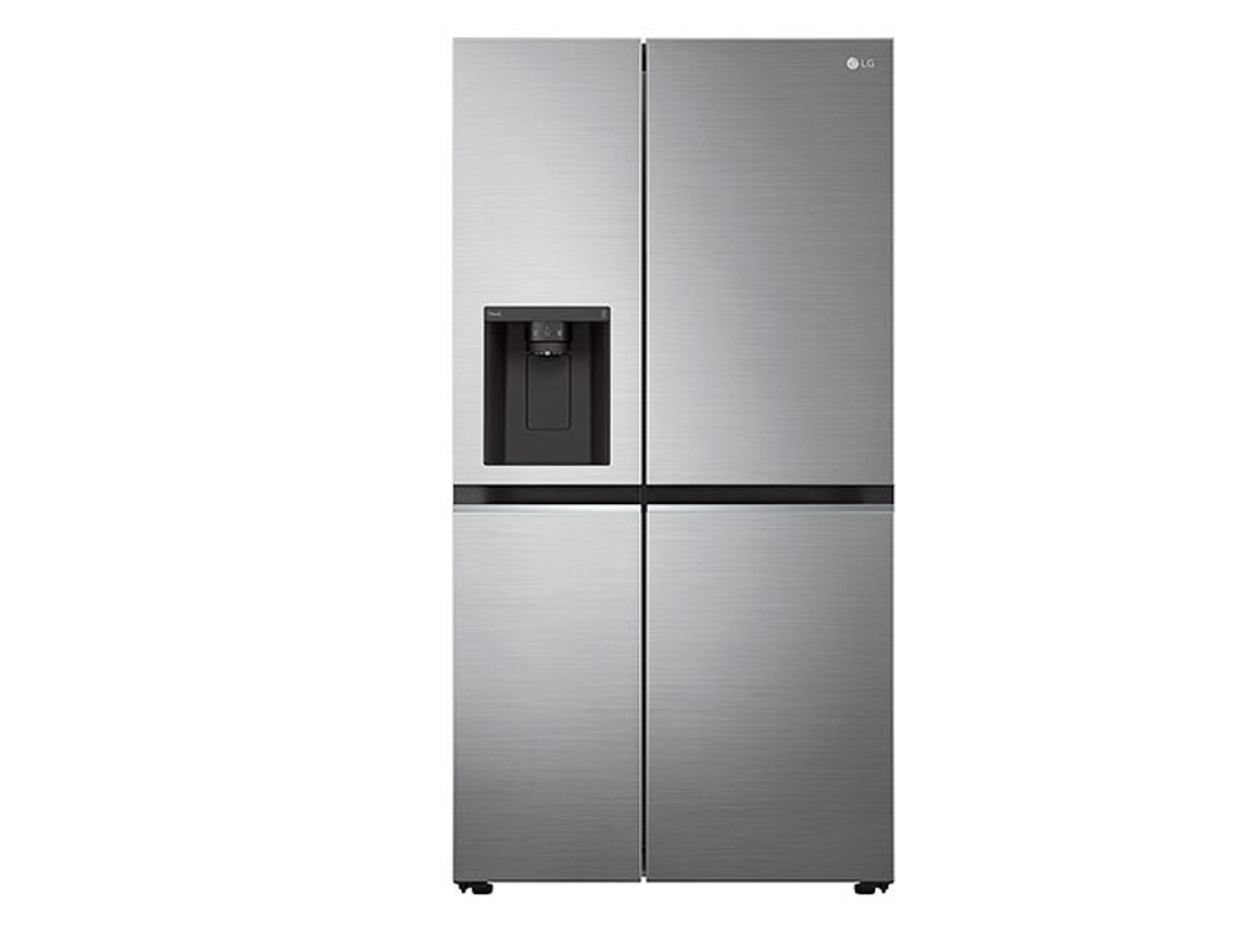 REFRIGERADOR SIDE BY SIDE LG GS66WPP 611L NO FROST PLATA 1