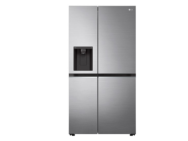 REFRIGERADOR SIDE BY SIDE LG GS66WPP 611L NO FROST PLATA 1