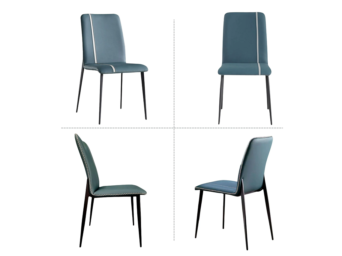 SILLA DE COMEDOR PORTAL CENTER CAPITONE 4 CUERPOS PACK X4 1