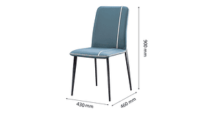 SILLA DE COMEDOR PORTAL CENTER CAPITONE 4 CUERPOS PACK X4