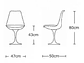 PACK 4 SILLAS TULIP FUTURISTA BASE TULIP NÓRDICO - Miniatura 4