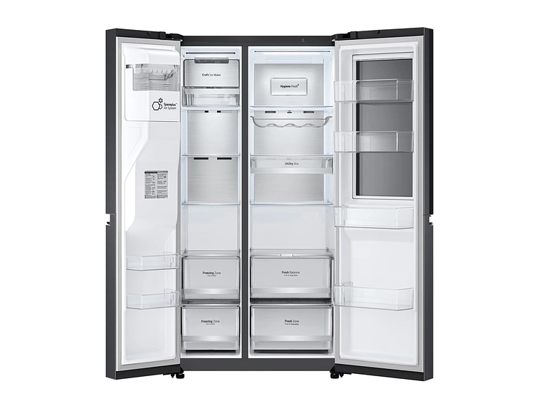 REFRIGERADOR SIDE BY SIDE LG GS66SXTC 598L NO FROST GRAFITO 9