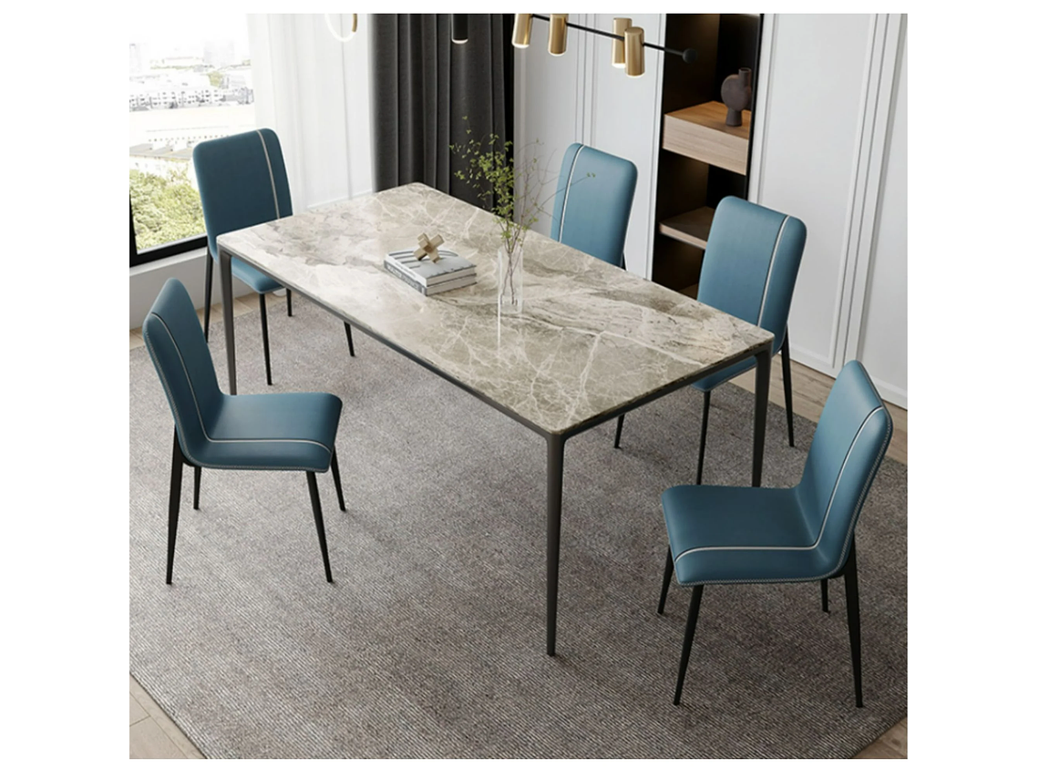 SILLA DE COMEDOR PORTAL CENTER CAPITONE 4 CUERPOS PACK X4 5