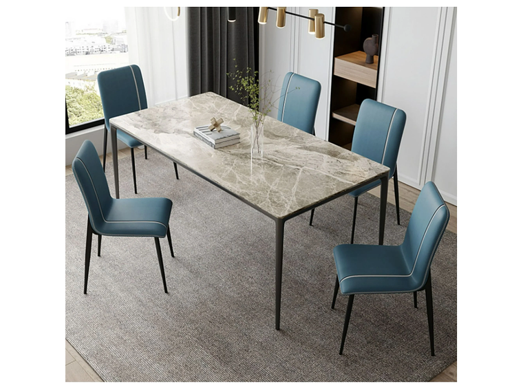 SILLA DE COMEDOR PORTAL CENTER CAPITONE 4 CUERPOS PACK X4 5