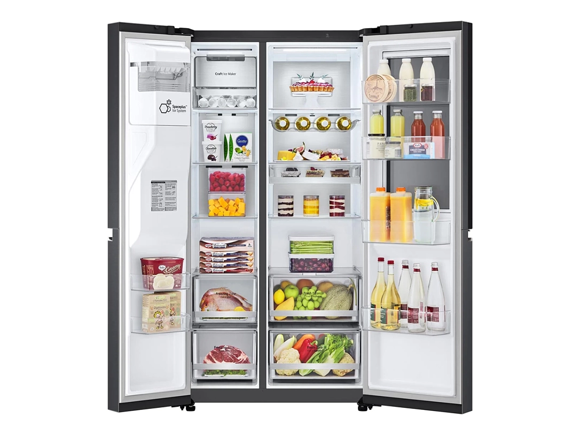 REFRIGERADOR SIDE BY SIDE LG GS66SXTC 598L NO FROST GRAFITO 11