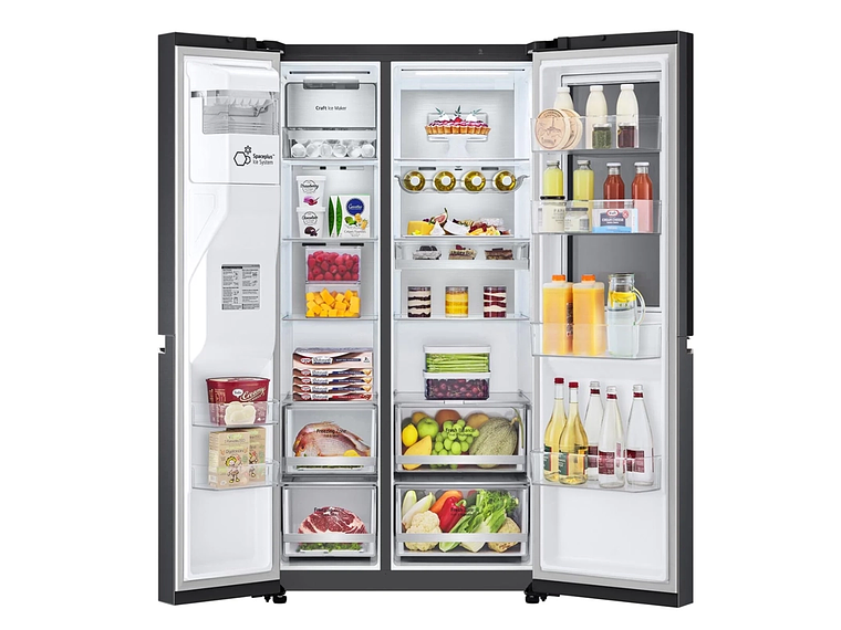 REFRIGERADOR SIDE BY SIDE LG GS66SXTC 598L NO FROST GRAFITO 11