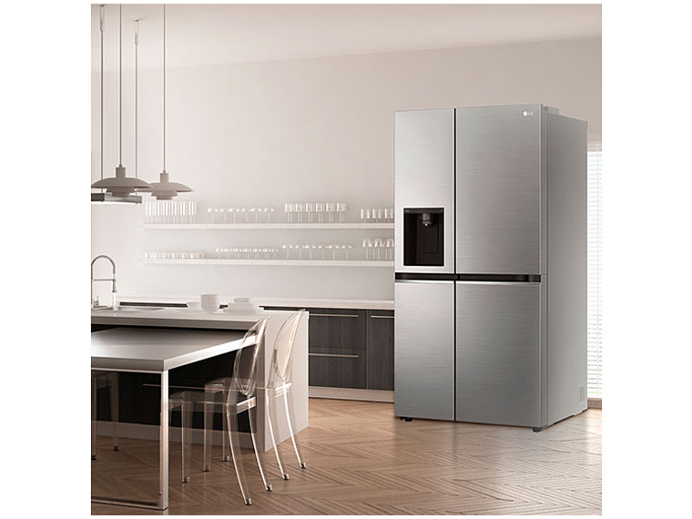 REFRIGERADOR SIDE BY SIDE LG GS66WPP 611L NO FROST PLATA 9
