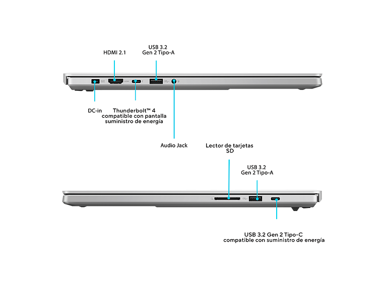 NOTEBOOK ASUS ROG ZEPHYRUS G16 INTEL CORE U9 32GB RAM 1TB SSD RTX 5070 TI BLANCO 2