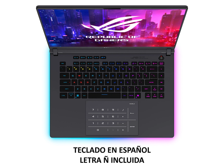 NOTEBOOK GAMER ASUS ROG STRIX G16 G615LR INTEL CORE ULTRA 9 32GB RAM 1TB SSD NVIDIA RTX5070 TI 16” 5