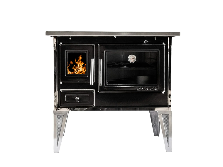 COCINA A LEÑA ALCAZAR CALBUCO L70 NEGRA 1