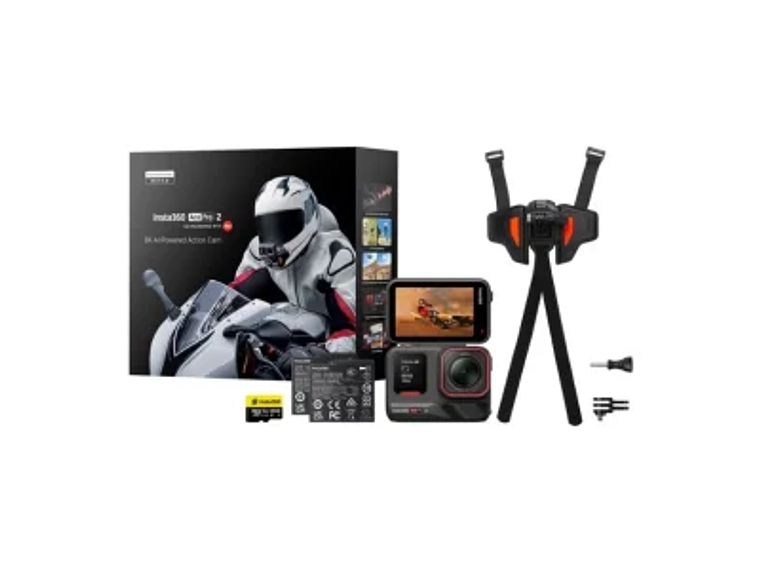 KIT INSTA360 ACE PRO 2 MOTORCYCLE CON MEMORIA Y ACCESORIOS 1