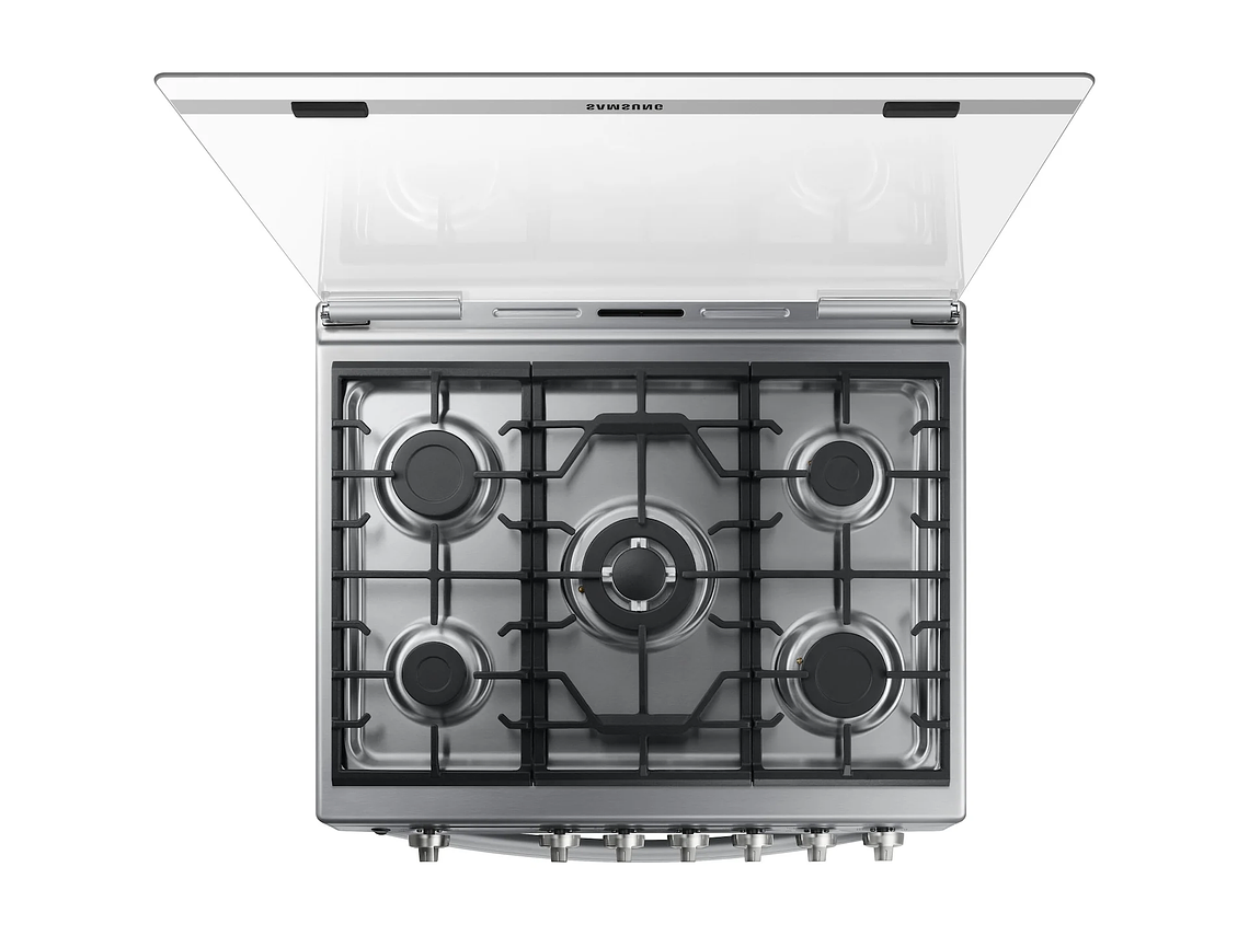 SAMSUNG COCINA A GAS CON 5 QUEMADORES CON QUEMADOR DE TRIPLE POTENCIA 5