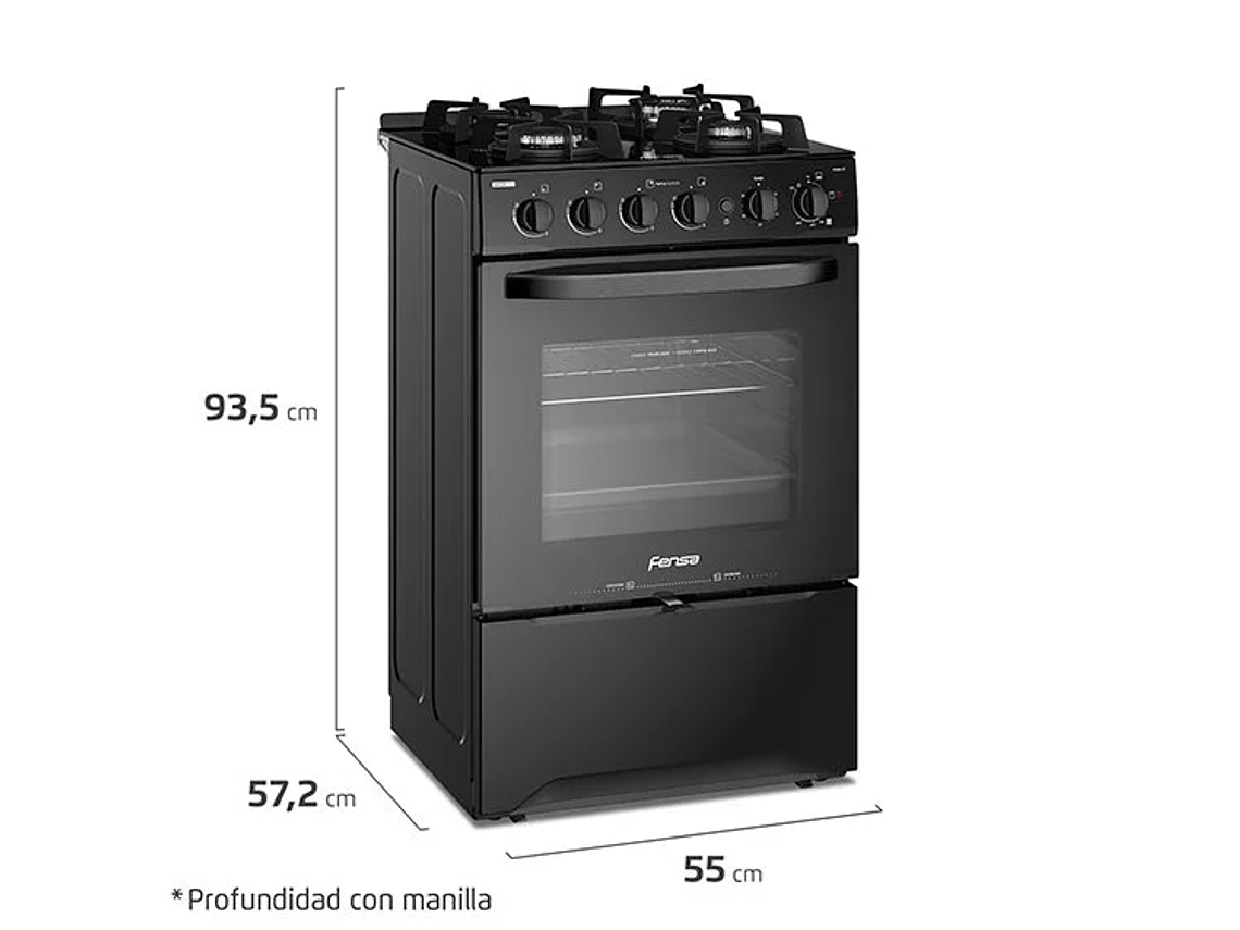 COCINA FENSA 4 PLATOS F3000 BT 2