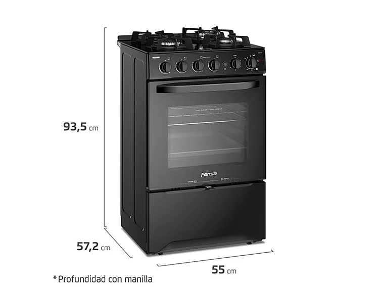 COCINA FENSA 4 PLATOS F3000 BT 2