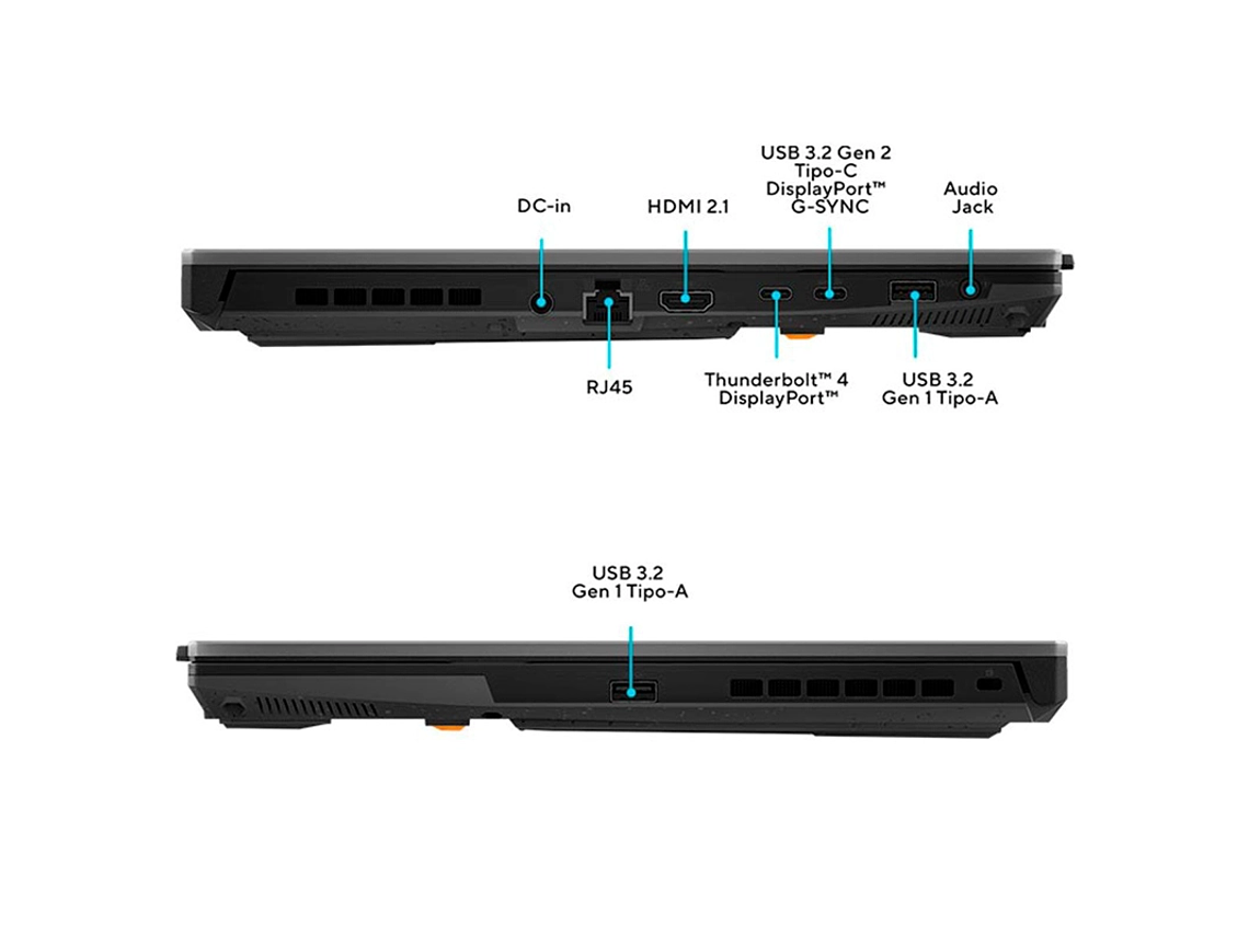 NOTEBOOK GAMER ASUS TUF F15 FX507VV-LP139W INTEL CORE I7 16GB RAM 512GB SSD NVIDIA RTX 4060 15.6 6