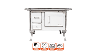 COCINA A LEÑA ALCAZAR LLAIMA 80 BLANCA