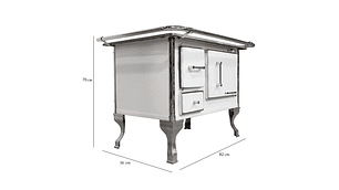 COCINA A LEÑA ALCAZAR LLAIMA 80 BLANCA