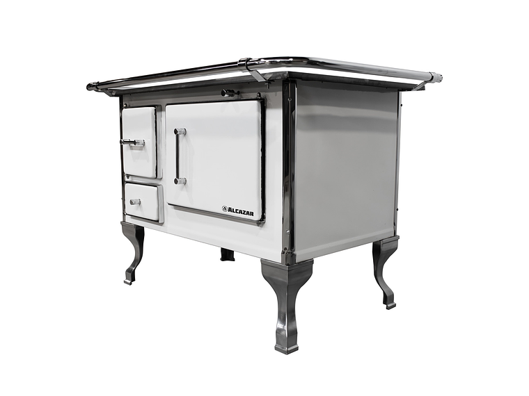 COCINA A LEÑA ALCAZAR LLAIMA 80 BLANCA 3