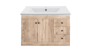 KIT DOMSA MUEBLE VANITORIO NOGAL B120PH-WOOD + P-120/120 X 80 X 47 CM