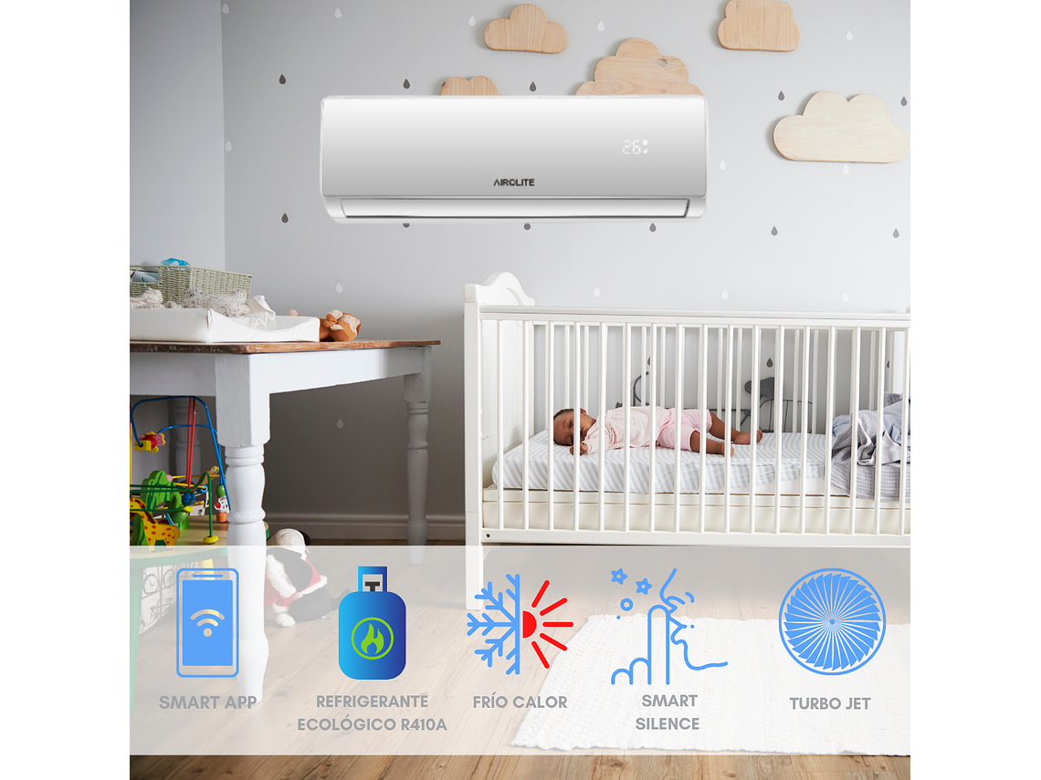 INCLUYE INSTALACIÓN EN RM SPLIT ON/OFF 18000BTU WIFI APP 2